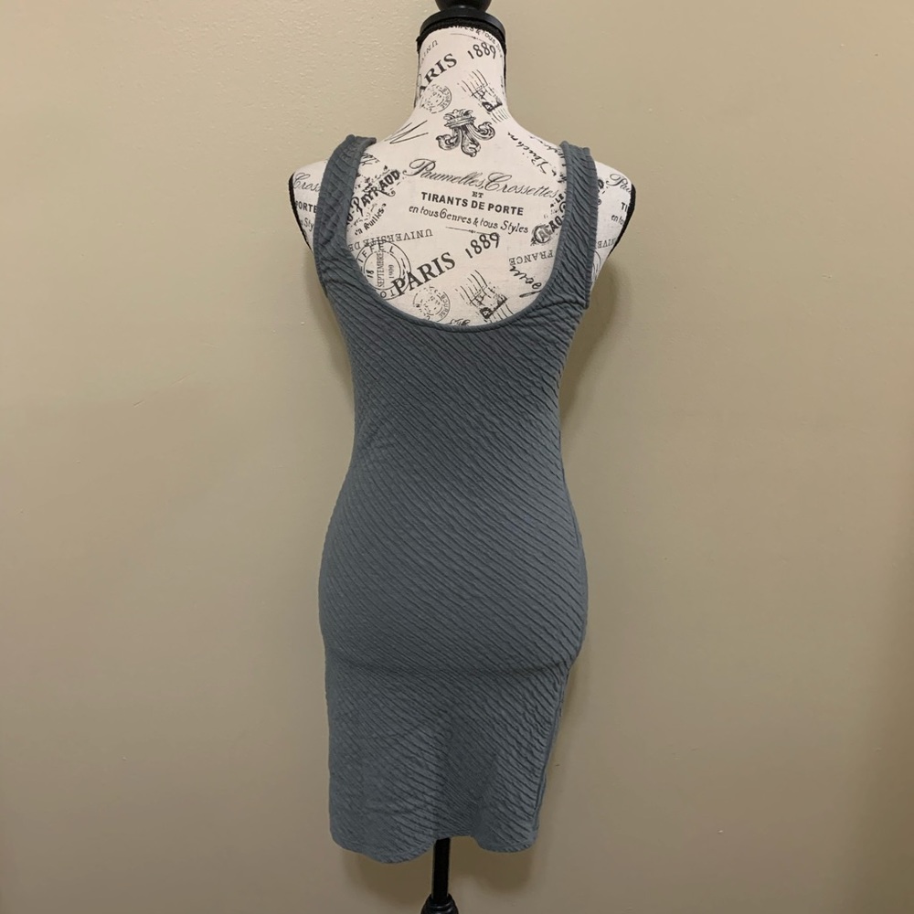 Free People Gray Bandage Bodycon Dress Size Medium - Picture 6 of 8